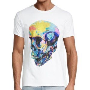 HEADS OR TAILS Regular-Fit Skull Head T-Shirt